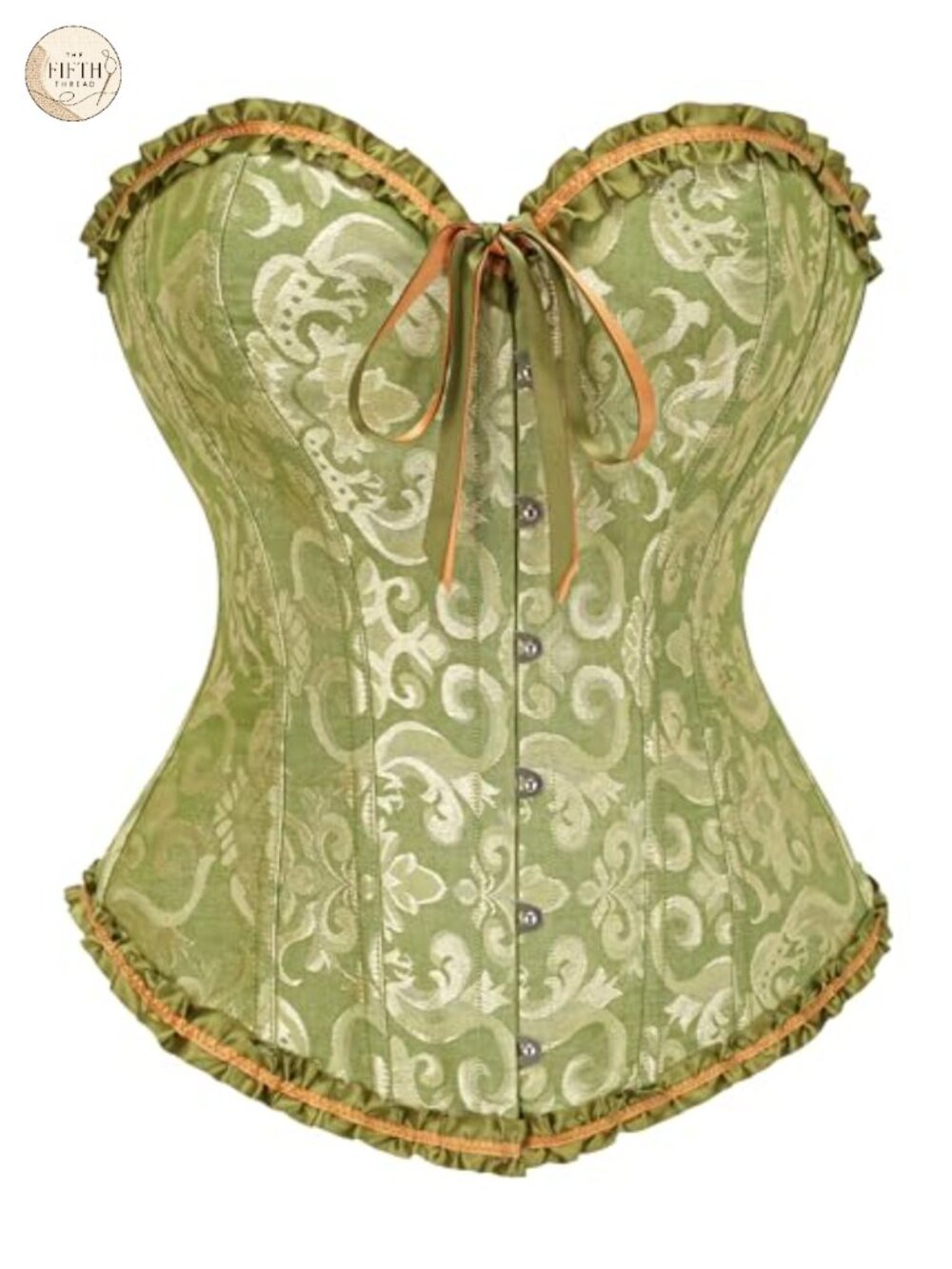 Overbust Corset Top Steel Boned Lace Up Waist Trainer Bustier